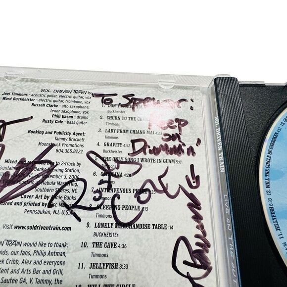 SOL DRIVEN TRAIN - Live On Outer Banks  (CD, 2007, Signed by 3 members) - Picture 7 of 8